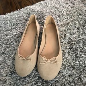 Nude ballet slipper flats